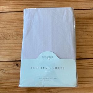 NEW 2pk Natemia Organic GOTS certified crib sheet set